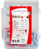 fischer Caja de mudanza DUOPOWER 6,8, Pasador gris claro/Rojo
