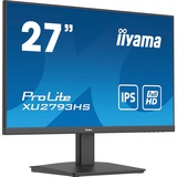 iiyama ProLite XU2793HS-B7 pantalla para PC 68,6 cm (27") 1920 x 1080 Pixeles Full HD LED Negro, Monitor LED negro (mate), 68,6 cm (27"), 1920 x 1080 Pixeles, Full HD, LED, 1 ms, Negro