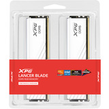 ADATA LANCER BLADE RGB módulo de memoria 32 GB 2 x 16 GB DDR5 ECC, Memoria RAM blanco, 32 GB, 2 x 16 GB, DDR5, 6000 MHz, 288-pin DIMM, Blanco
