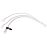 Alphacool Divisor de cable en Y 4 pines a 3x 4 pines PWM, 30 cm, Cable Y blanco