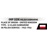 COBI ORP Dzik Polish Submarine, Juegos de construcción 