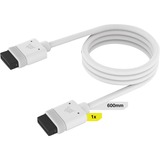 Corsair iCUE LINK Cable, 600mm, recto blanco