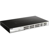 D-Link DGS-1210-28P Gestionado L2 Gigabit Ethernet (10/100/1000) Energía sobre Ethernet (PoE) 1U, Interruptor/Conmutador plateado/Negro, Gestionado, L2, Gigabit Ethernet (10/100/1000), Energía sobre Ethernet (PoE), Montaje en rack, 1U