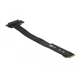 DeLOCK Adaptador M.2 Key M a U.2 SFF-8639 NVMe angular con cable de 20 cm, Tarjeta de interfaz 