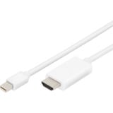 Digitus Cable adaptador mini DisplayPort > HDMI 4K blanco