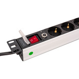 Digitus DN-95436, Regleta negro/Aluminio