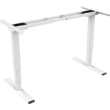 Digitus Estructura de mesa ajustable en altura eléctrica, motor dual, 3 niveles, Soporte blanco