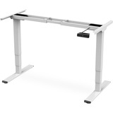 Digitus Estructura de mesa ajustable en altura eléctrica, motor dual, 3 niveles, Soporte blanco
