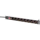 Digitus Regleta de enchufes 19" PDU con perfil de aluminio, 8 salidas negro/Aluminio
