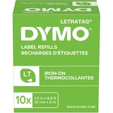 Dymo S0718850 cinta para impresora de etiquetas Negro sobre blanco, Cinta de escritura Negro sobre blanco, Nylon, Bélgica, DYMO, LetraTag 100T, LetraTag 100H, 1,2 cm
