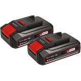 EINHELL Batería Power-X-Change TWIN-PACK 18 Voltios 2,5Ah CB rojo/Negro
