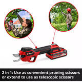 EINHELL GP-LS 18/28 Li T BL 3408330, Tijeras de podar rojo/Negro