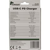 Inter-Tech 88882222, PD-2065, Cargador negro