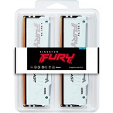 Kingston FURY FURY Beast 32GB 6800MT/s DDR5 CL34 DIMM (Kit de 2) White RGB EXPO, Memoria RAM blanco, 32 GB, 2 x 16 GB, DDR5, 288-pin DIMM, Blanco