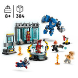 LEGO Laboratorio de Iron Man: Sala de Armaduras, Juegos de construcción Juego de construcción, 8 año(s), Plástico, 384 pieza(s), 399 g