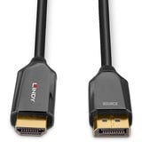 Lindy 40932 adaptador de cable de vídeo 3 m DisplayPort HDMI Negro negro, 3 m, DisplayPort, HDMI, Macho, Macho, Derecho