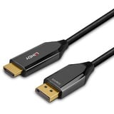 Lindy 40932 adaptador de cable de vídeo 3 m DisplayPort HDMI Negro negro, 3 m, DisplayPort, HDMI, Macho, Macho, Derecho