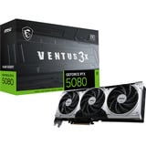 MSI VENTUS GEFORCE RTX 5080 16G 3X OC PLUS tarjeta gráfica NVIDIA 16 GB GDDR7 GeForce RTX 5080, 16 GB, GDDR7, 256 bit, 7680 x 4320 Pixeles, PCI Express x16 5.0