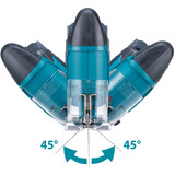 Makita Sierra de calar orbital a batería DJV186Z, 18 Voltios azul/Negro