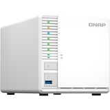QNAP TS-364 NAS Torre Intel® Celeron® N5095 8 GB DDR4 0 TB QNAP Turbo System Blanco NAS, Torre, Intel® Celeron®, N5095, 8 GB, DDR4