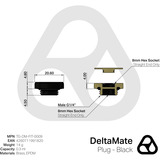 Thermal Grizzly DeltaMate Plug, Conexión negro