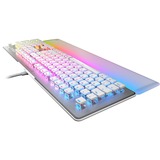 Turtle Beach Vulcan II Max teclado Juego USB QWERTZ Alemán Blanco, Teclado para gaming blanco/Transparente, Alámbrico, USB, Switch de tecla optomecánico, QWERTZ, LED RGB, Blanco