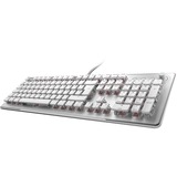 Turtle Beach Vulcan II Max teclado Juego USB QWERTZ Alemán Blanco, Teclado para gaming blanco/Transparente, Alámbrico, USB, Switch de tecla optomecánico, QWERTZ, LED RGB, Blanco