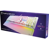 Turtle Beach Vulcan II Max teclado Juego USB QWERTZ Alemán Blanco, Teclado para gaming blanco/Transparente, Alámbrico, USB, Switch de tecla optomecánico, QWERTZ, LED RGB, Blanco