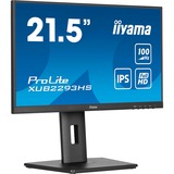iiyama ProLite XUB2293HS-B6 pantalla para PC 54,6 cm (21.5") 1920 x 1080 Pixeles Full HD LED Negro, Monitor LED negro (mate), 54,6 cm (21.5"), 1920 x 1080 Pixeles, Full HD, LED, 1 ms, Negro