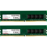 ADATA AD4U320016G22-DTGN módulo de memoria 32 GB 2 x 16 GB DDR4, Memoria RAM verde, 32 GB, 2 x 16 GB, DDR4, 3200 MHz, 288-pin DIMM