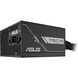 ASUS Prime -750B-BLACK unidad de fuente de alimentación 750 W 20+4 pin ATX ATX Negro, Fuente de alimentación de PC negro, 750 W, 100 - 240 V, Activo, 120 W, 750 W, 120 W