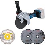 Bosch BITURBO GWS 18V-180 P, 06019H6L02, Amoladora angular azul/Negro