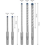 Bosch EXPERT juego de brocas para martillo SDS-plus-7X, 5 piezas, Conjuntos de brocas 