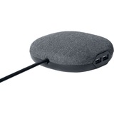 Brennenstuhl Estación de carga con superficie textil, Regleta antracita/Negro