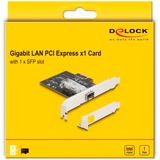 DeLOCK Tarjeta PCI Express x1 a 1 x ranura SFP Gigabit LAN i210, Adaptador de red 