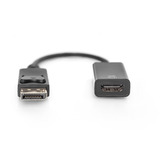 Digitus Adaptador/convertidor DisplayPort a HDMI 4K negro