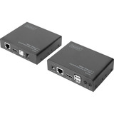 Digitus Set extensor KVM HDMI 4K HDBaseT 2.0, Alargador de HDMI negro