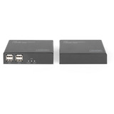 Digitus Set extensor KVM HDMI 4K HDBaseT 2.0, Alargador de HDMI negro