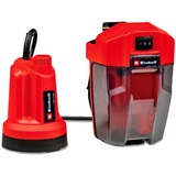 EINHELL Bomba de agua limpia a batería Power X-Change GE-SP 18 LL Li-Solo, 18 Voltios, Bombas presión e inmersión rojo/Negro