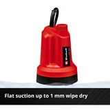 EINHELL Bomba de agua limpia a batería Power X-Change GE-SP 18 LL Li-Solo, 18 Voltios, Bombas presión e inmersión rojo/Negro