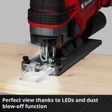 EINHELL TE-JS 18/100 Li - Solo, 4321270, Sierra de calar rojo/Negro