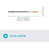 GARDENA Cleansystem mango telescópico M-XL, 155 - 260cm 