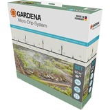 GARDENA Micro-Drip-System set de riego por goteo para huerto/flor 60m², Goteros negro/Gris