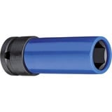 GEDORE Punta de destornillador resistente roja 1/2", SW 17mm, Llave de tubo azul