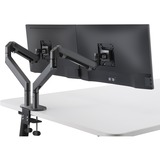 HAGOR 8716 soporte para monitor 68,6 cm (27") Negro Escritorio, Soporte de monitor gris oscuro, Abrazadera, 38,1 cm (15"), 68,6 cm (27"), 100 x 100 mm, Ajustes de altura, Negro