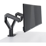 HAGOR 8716 soporte para monitor 68,6 cm (27") Negro Escritorio, Soporte de monitor gris oscuro, Abrazadera, 38,1 cm (15"), 68,6 cm (27"), 100 x 100 mm, Ajustes de altura, Negro