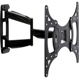 HAGOR WH-Synchron 41 127 cm (50") Negro, Soporte de pared negro, 100 x 100 mm, 400 x 400 mm, -2 - 10°, -90 - 90°, Acero, Negro