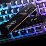 Kingston FURY FURY Beast 16GB 3600MT/s DDR4 CL17 DIMM (Kit de 2) Black, Memoria RAM negro, 16 GB, 2 x 8 GB, DDR4, 288-pin DIMM