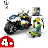LEGO Persecución en Moto de Policía, Juegos de construcción Juego de construcción, 4 año(s), Plástico, 65 pieza(s), 158 g