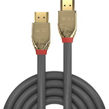 Lindy Cable HDMI de alta velocidad, línea Gold gris